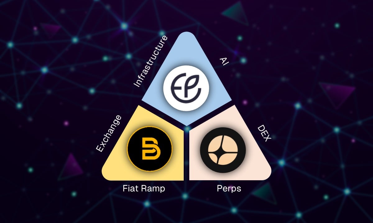Three-pillar graphic of 2025 altcoin narratives.