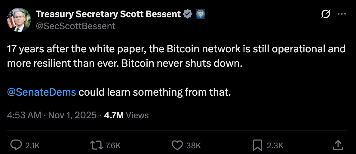 US Government Support